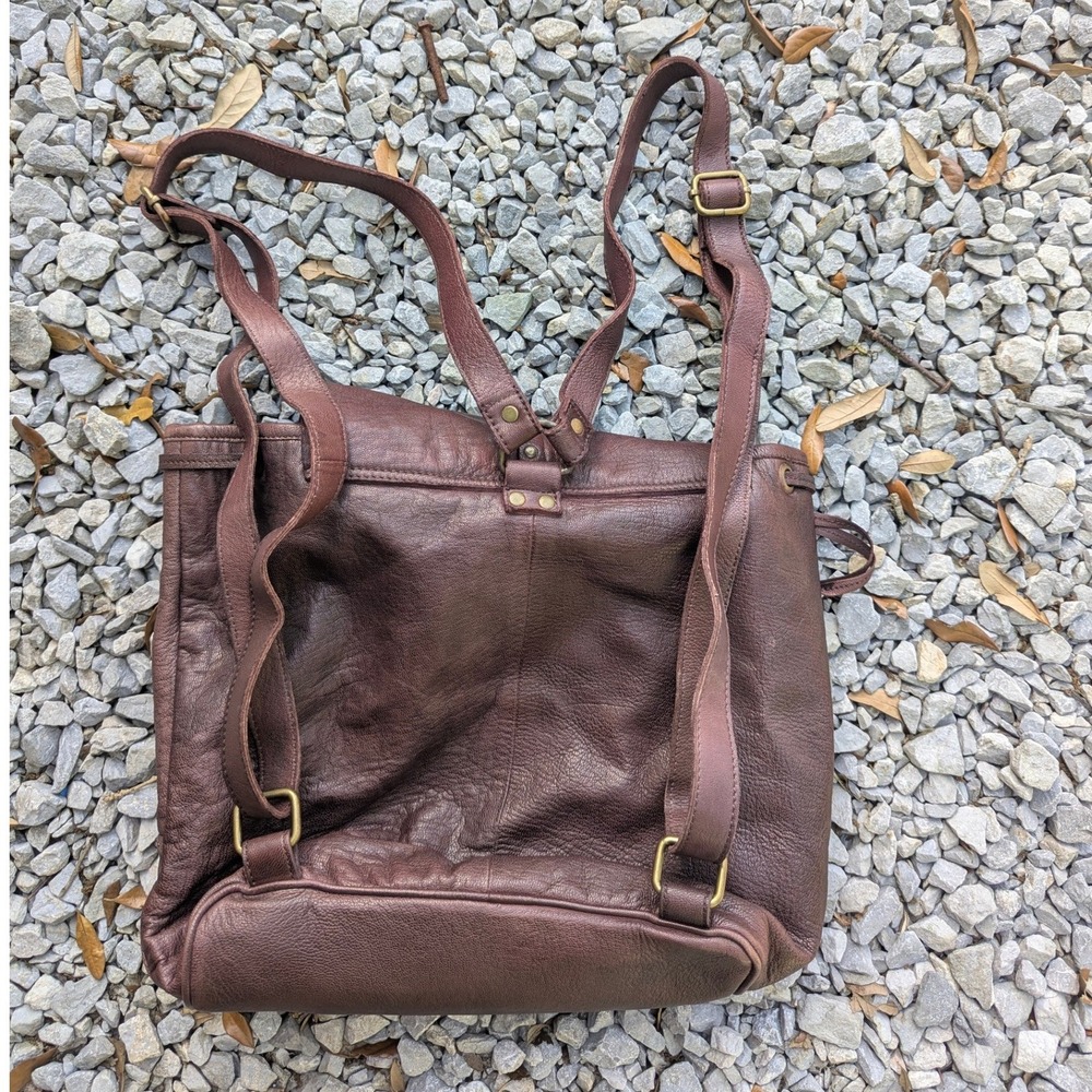 Anabaglish Brown Leather Festival Backpack Boho Bag Sundance Western